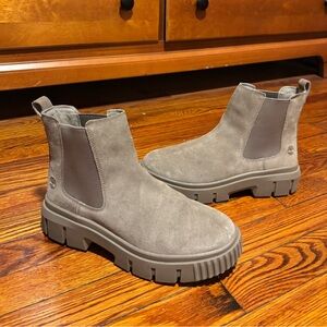 Timberland Taupe Suede Chelsea Boots